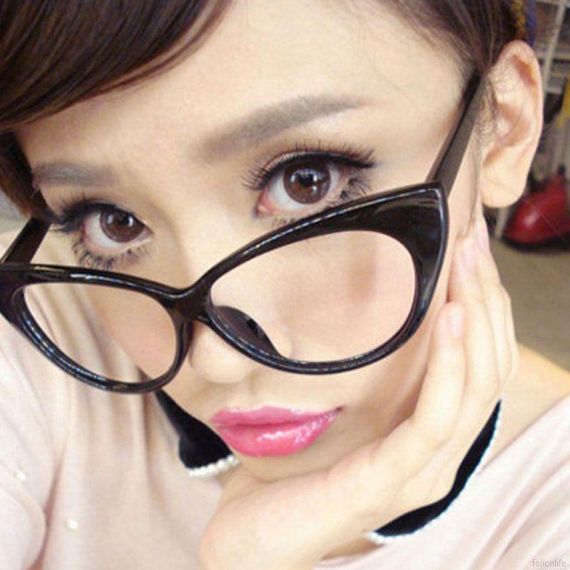 Gọng kính mắt mèo cổ điển thời trang cho nữ