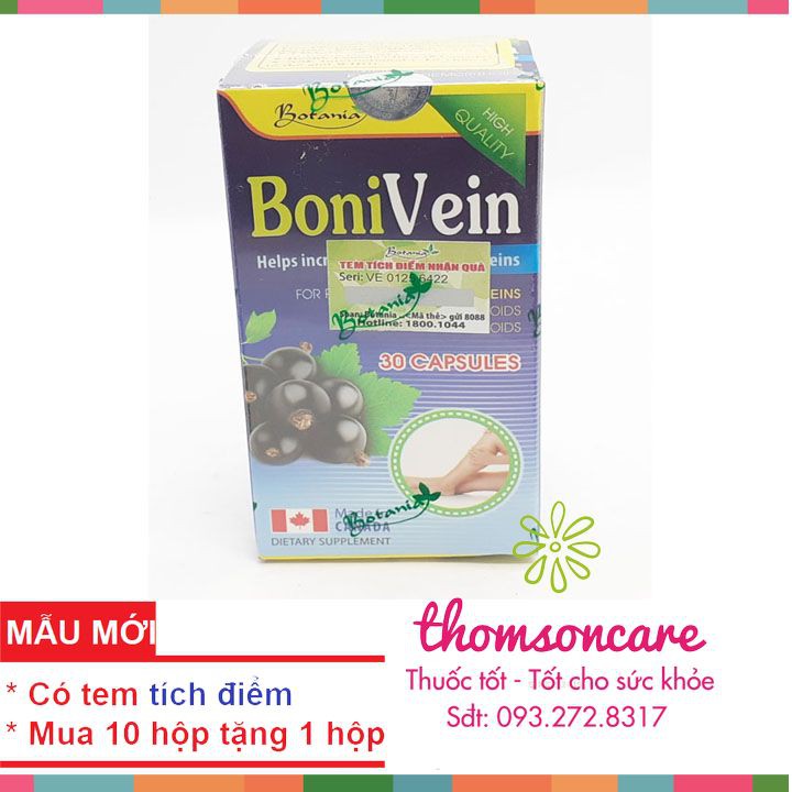 Boni Vein - Hỗ trợ giảm suy giãn tĩnh mạch - Mua 6 tặng 1 bằng tem tích điểm Bonivein | BigBuy360 - bigbuy360.vn
