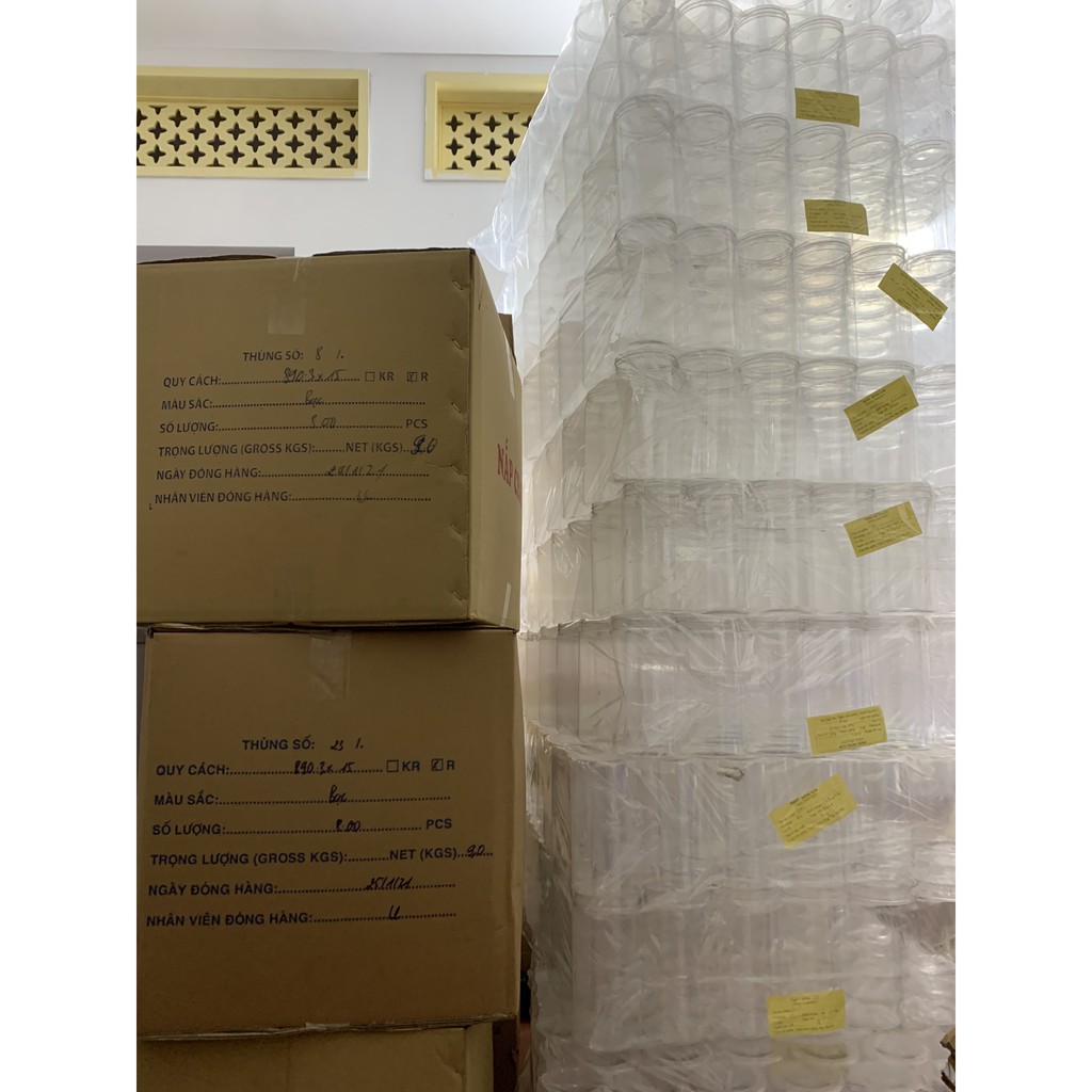 Set 10 Hộp Nhựa Tròn Nắp Thiếc ( 4 Size )