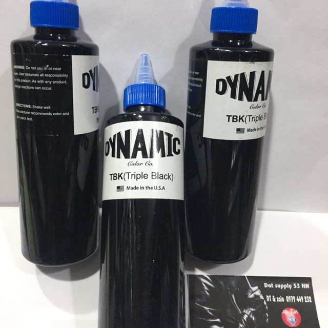 Mực xăm Dynamic Triple Black 8oz ..849k/1 mầu