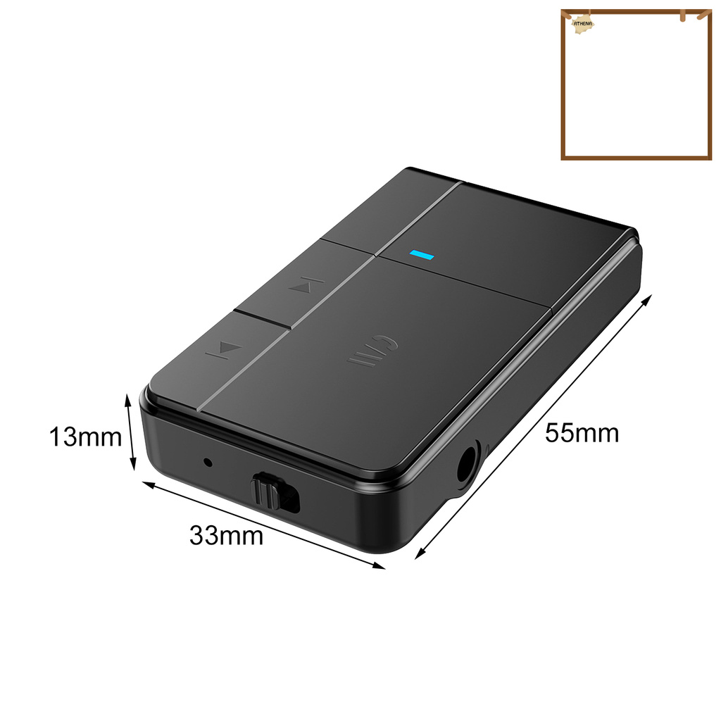 Athena🚀J20 Bluetooth 5.0 Receiver Handfree 3.5mm Jack AUX Audio Adapter