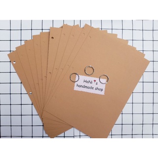 (Có bấm lỗ) Combo 10 Giấy Kraft A4 dày 400-120gsm