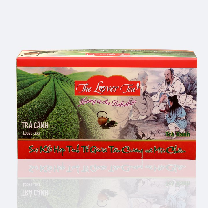 Hộp 10 gói TRÀ XANH kết hợp Tân Cương & Mộc Châu (6g/gói) - The Lover Tea