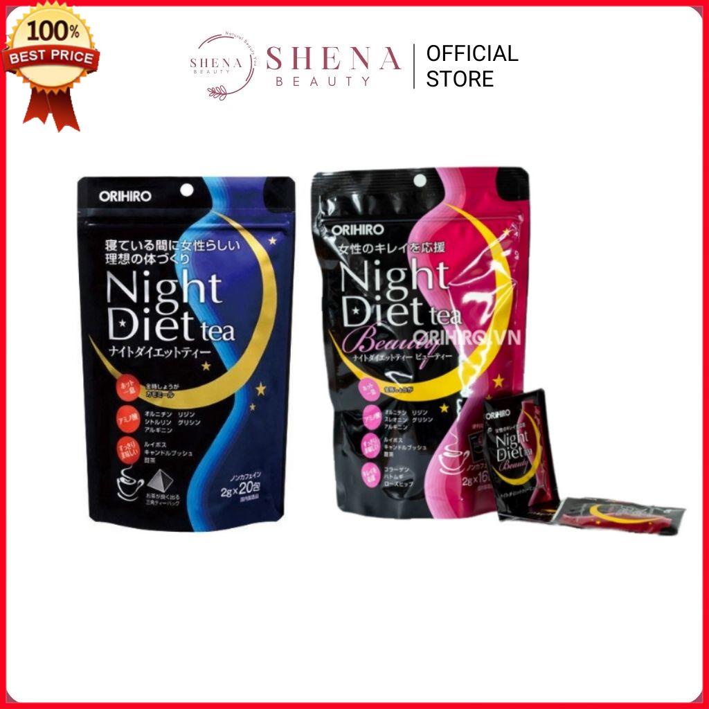Trà Hỗ Trợ Giảm Cân Ban Đêm Orihiro Night Diet Tea Nhật Bản 20 Túi Lọc - Shena Beauty Official