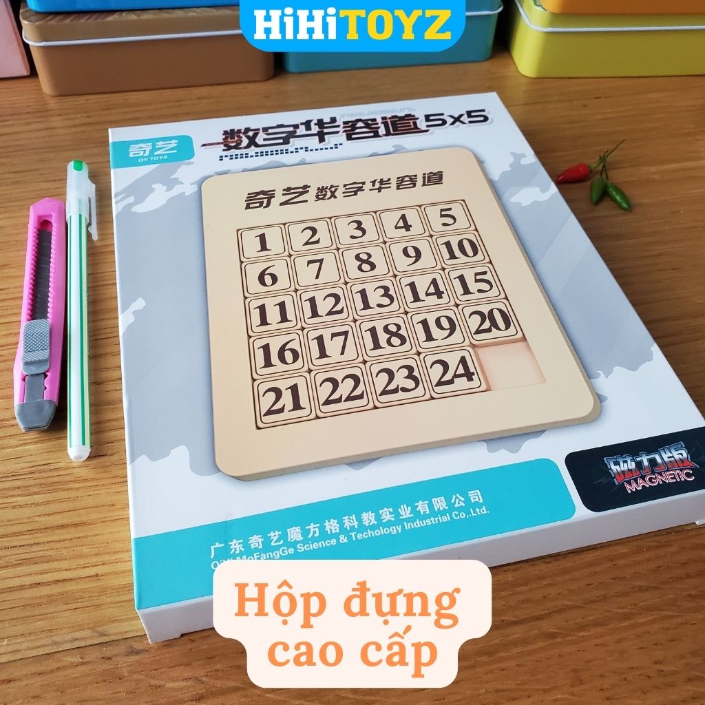 Klotski Bảng Trượt Số Nam Châm Từ Tính Cao Cấp cho bé, Đồ chơi thông minh phát triển tư duy bé 7 tuổi trở lên