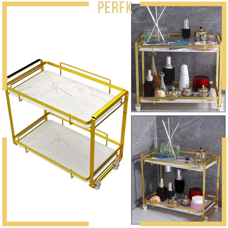 Khay Đựng Mỹ Phẩm Hai Tầng Tiện Dụng Cho Phòng Ngủ