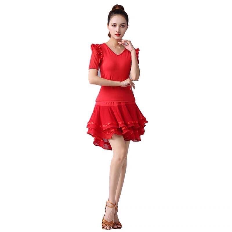 VÁY KHIÊU VŨ chất mềm mại nhảy Latin cực chất