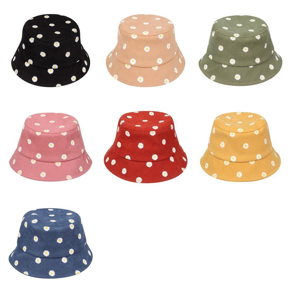 Nón Bucket Chống Nắng In Họa Tiết Hoa Cúc Dễ Thương Xinh Xắn