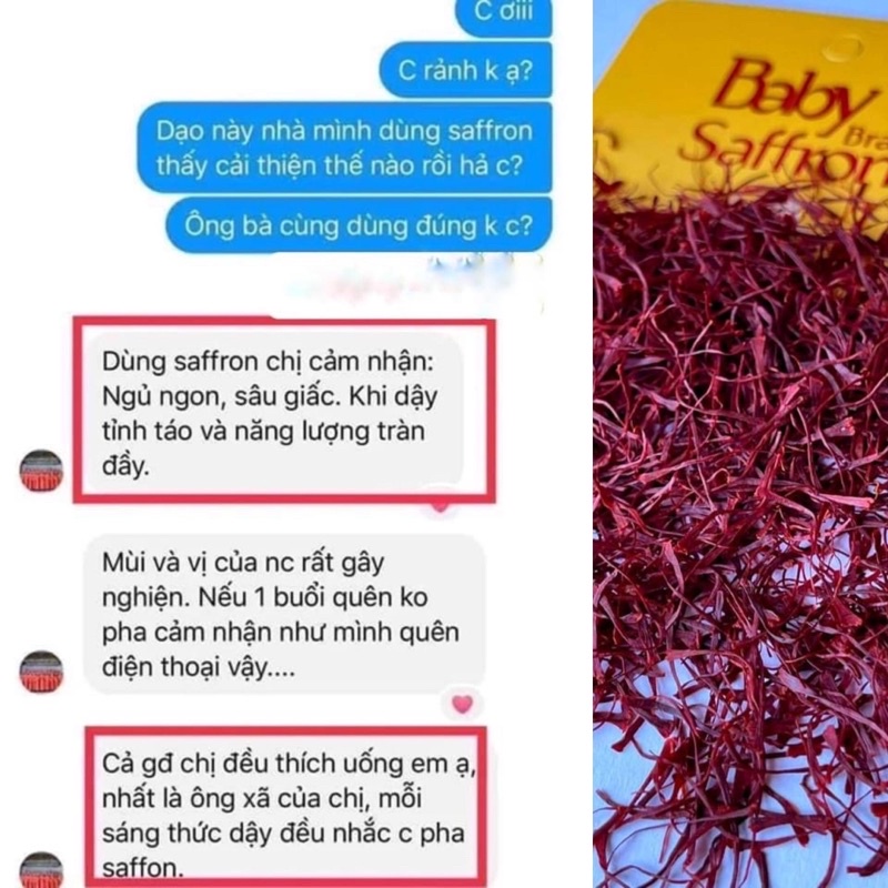 Saffron, nhuỵ hoa nghệ tây BABY SAFFRON Ấn Độ nhập khẩu CHÍNH HÃNG, loại 1gr | BigBuy360 - bigbuy360.vn