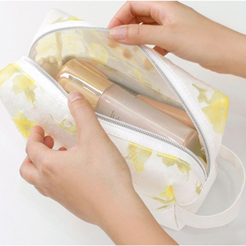 SOMEDAYZL Túi Lưới Đựng Mỹ Phẩm Họa Tiết Hoa Dễ Thương