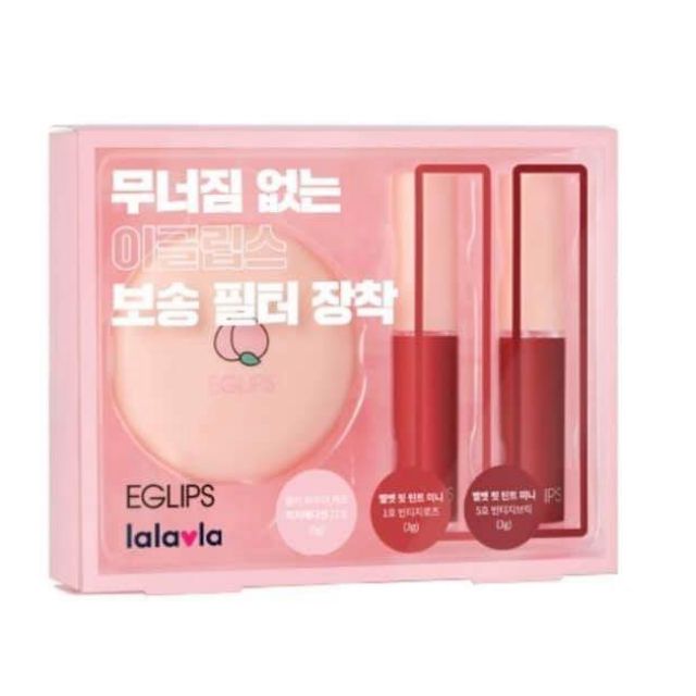 SÉT PHẤN PHỦ ĐÀO + 2 CÂY SON
