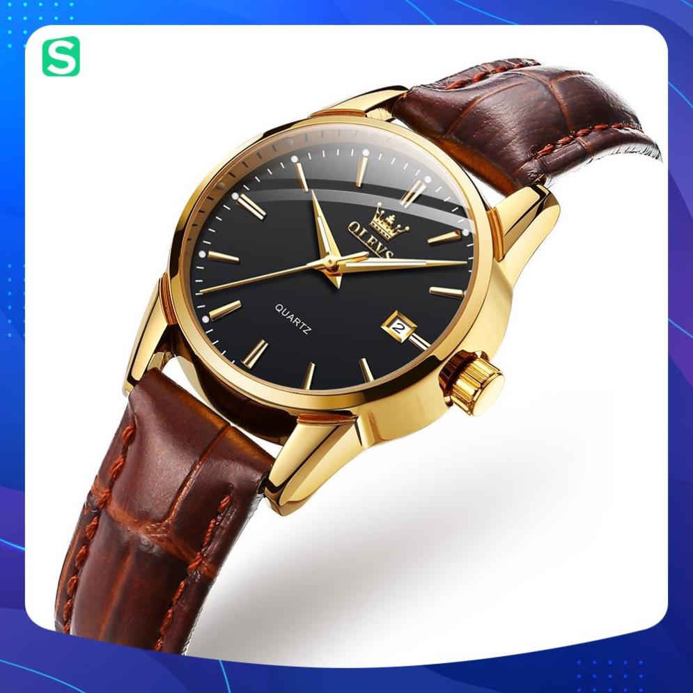 Đồng hồ nữ thương hiệu olevs,chống vô nước,chống xước,dạ quang ban đêm,dây da cao cấp thời trang,BH 12th