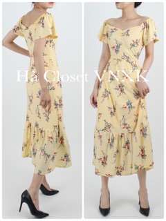 🌸Đầm maxi hoa hàng dư xịn(Big Sz)