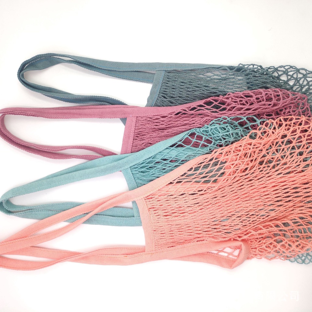 Túi lưới YUNFAN vải cotton thời trang mua sắm/ đi biển