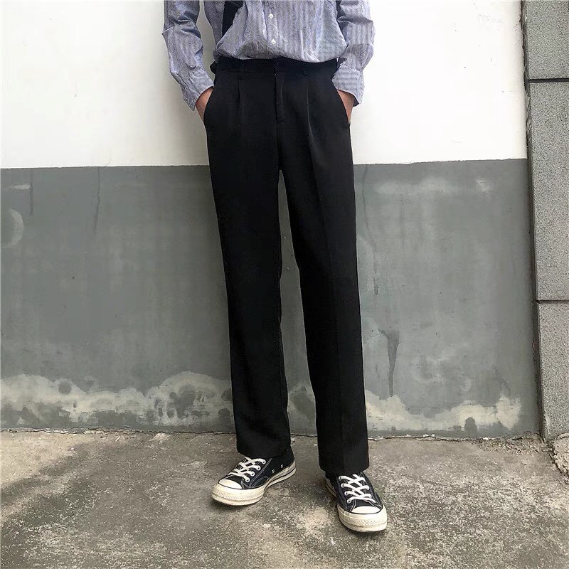 Quần âu nam baggy ống rộng RIO, quần tây nam baggy co dãn, kiểu dáng năng động trẻ trung