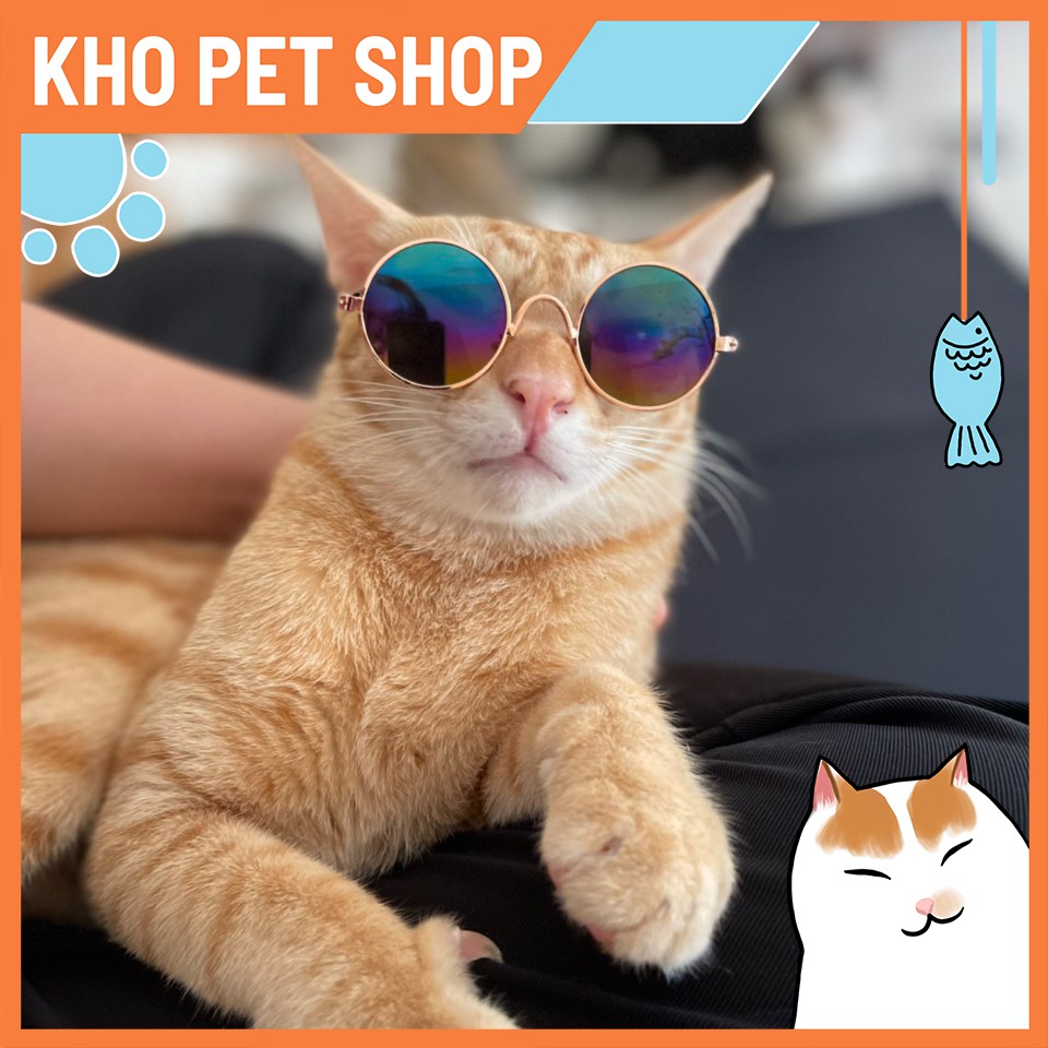 Kính TRÒN có gọng cho thú cưng