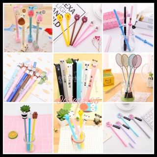 Combo 60c bút cute + tặng 1 móc khoá