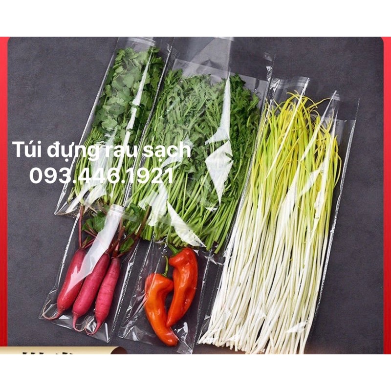 Túi đựng rau sạch trơn không in