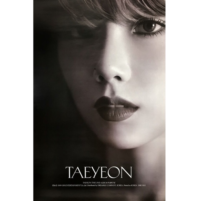 *Có-Sẵn kèm tube* ẢNH OFICIAL POSTER TAEYEON SNSD PURPOSE