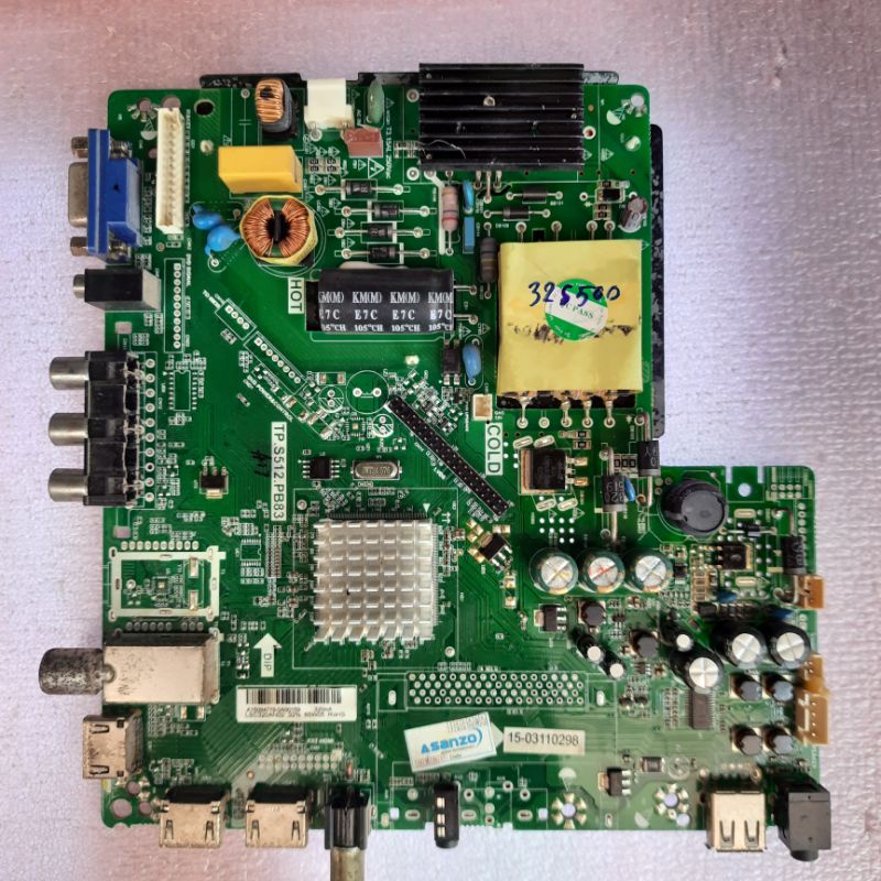 bo khiển tv Asanzo 32S500,chung nguồn,xử lý,main chủ,chủ