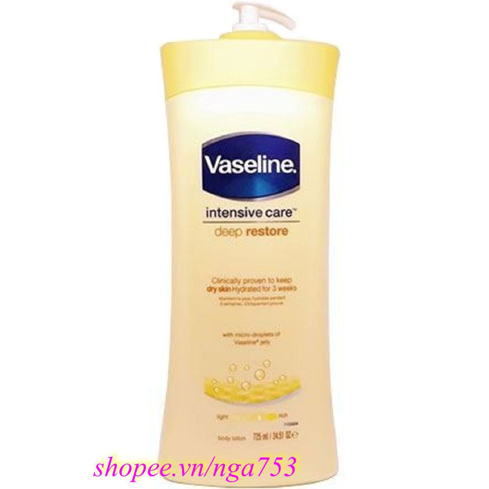 Sữa Dưỡng Thể Vaseline 725ml - Màu Vàng 100% chính hãng. shop 99K cung cấp và bảo trợ.