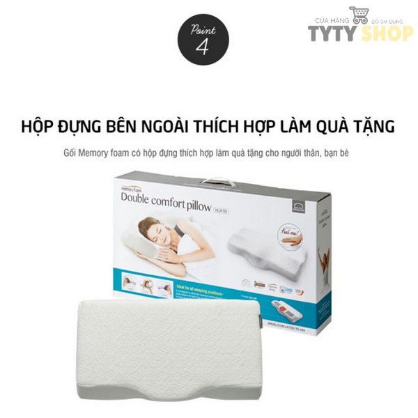 Gối LNLMemory Foam 50D làm từ cao su non HLW114