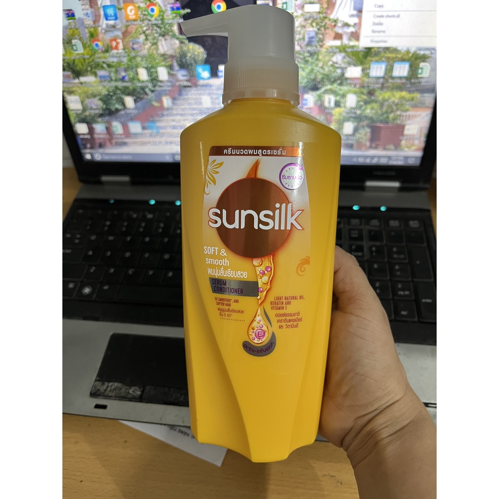 (KTT) Dầu gội và Dầu xã SUNSILK màu vàng - Hàng Thái Lan