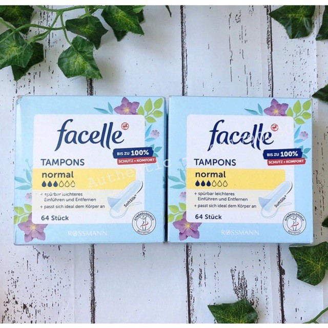 Tampon Facelle Đức băng vệ sinh dạng nút siêu thấm, đủ size - Hàng nội địa Đức có bill
