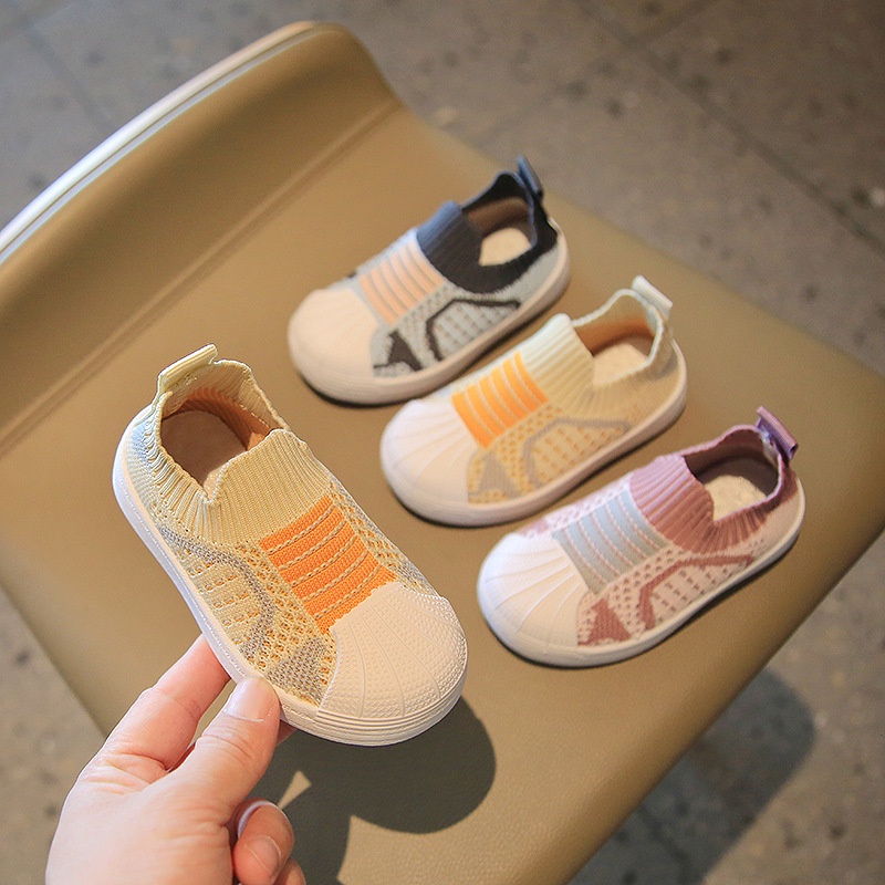 Giày chun họa tiết êm mềm cho bé trai và bé gái size 21-32