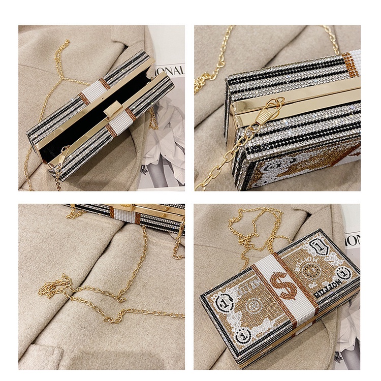 Túi Đeo Chéo Hình Quả Đào Đính Đá Thời Trang Cho Nữ