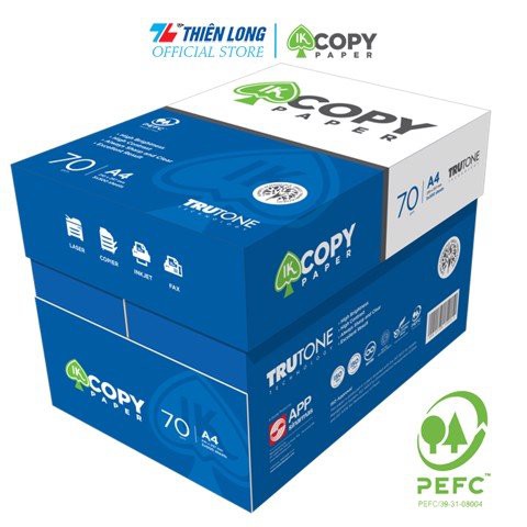 Ream giấy A4 70 gsm IK Copy (500 tờ) - Hàng nhập khẩu Indonesia