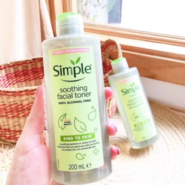 [Simple] TONER LÀNH TÍNH SIMPLE KIND TO SKIN SOOTHING FACIAL