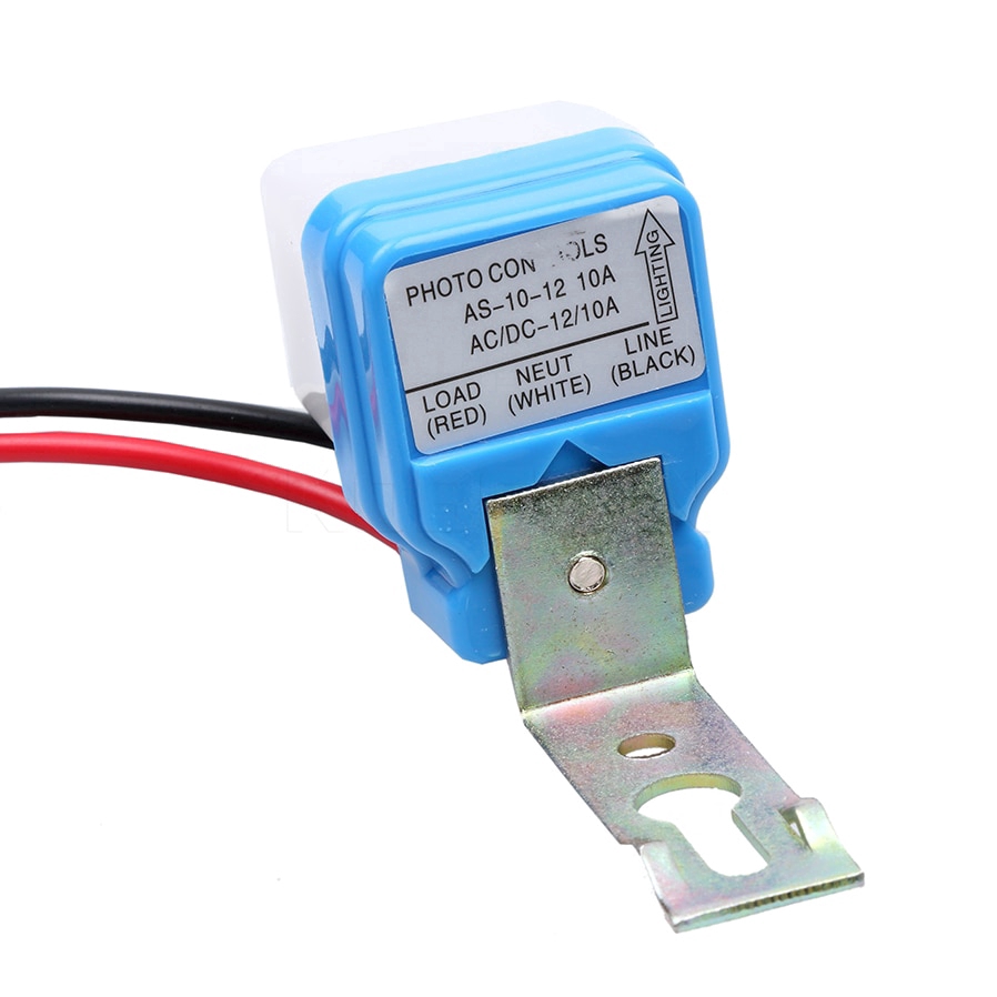 Công tắc đèn đường cảm biến tự động bật/ tắt dòng điện AC DC 220V 110V 24V 12V 10A