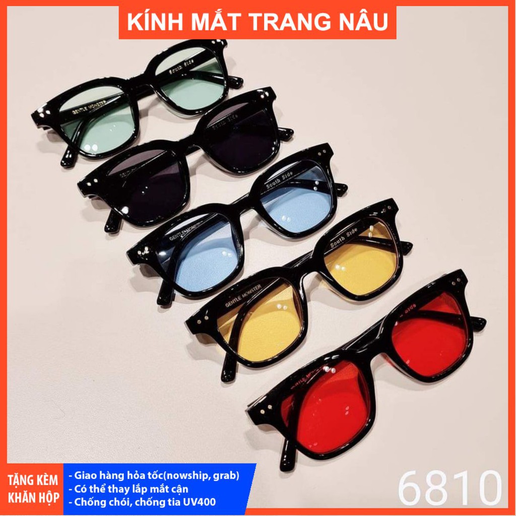 Kính mát thời trang ss chống tia UV400 tặng kèm khăn hộp đựng kính - 3313