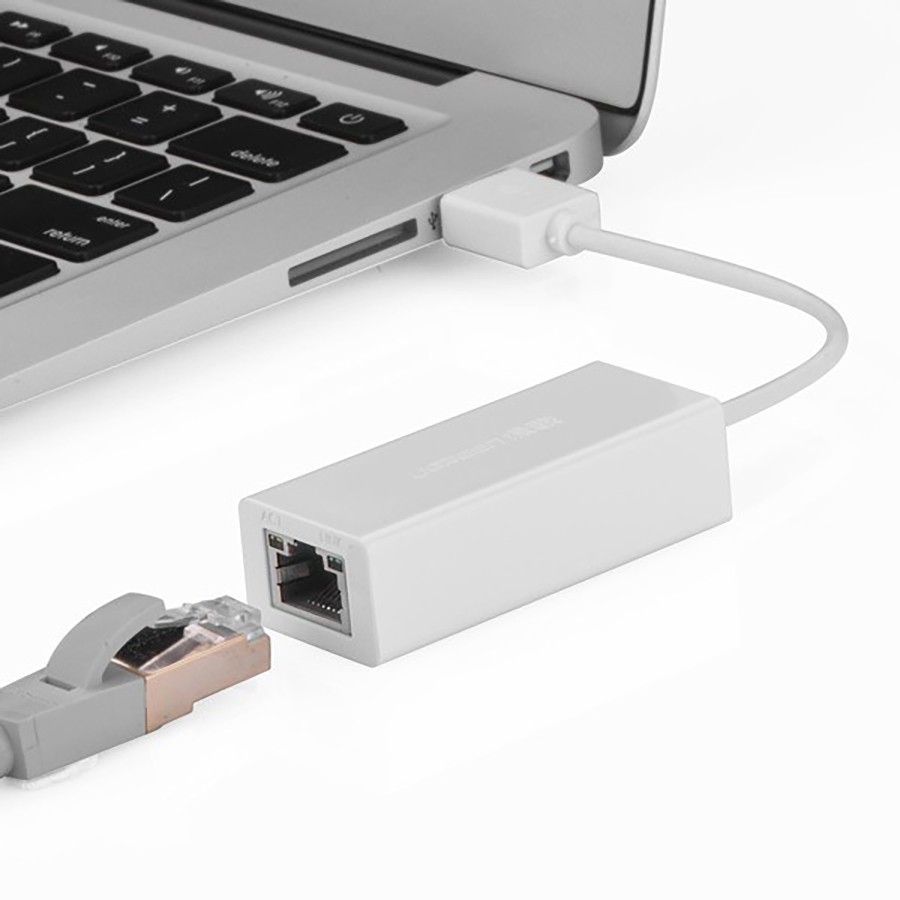  Ugreen 20253 - USB 2.0 to Lan RJ45 dành cho PC, Macbook chính hãng - HapuStore