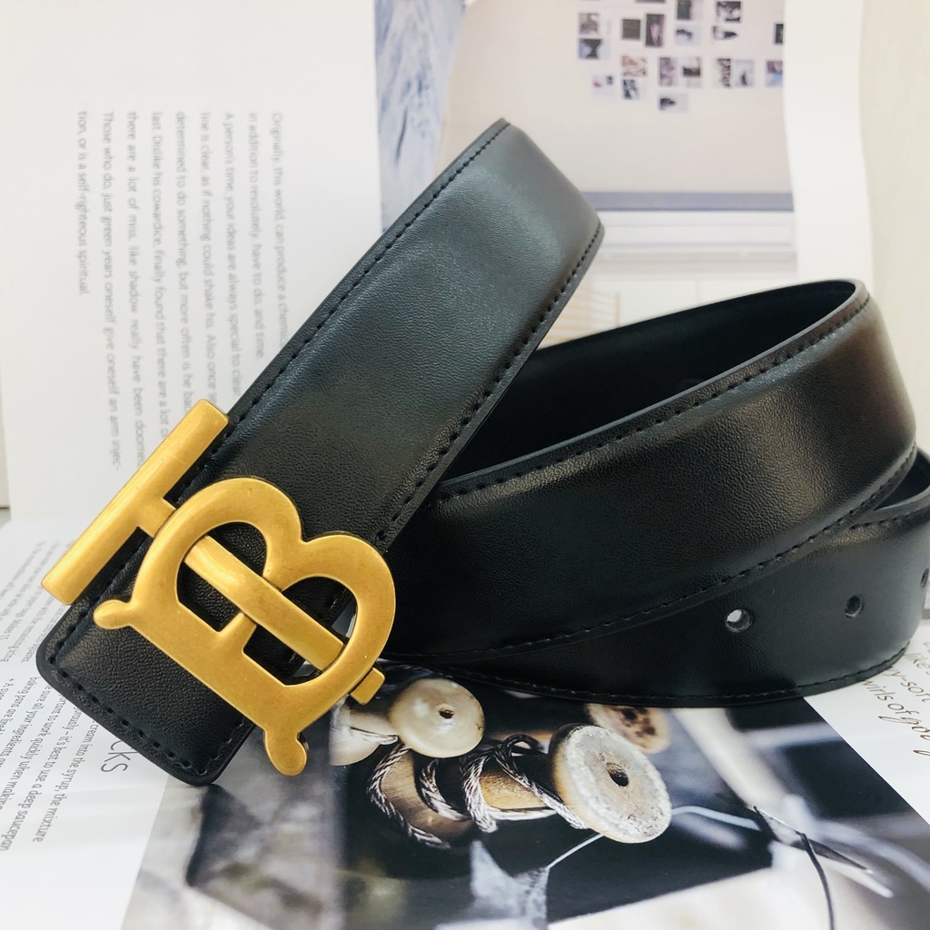 Hàng Sẵn Sàng! Burberry! Thắt Lưng Da Bò Thật Thời Trang Cho Nam Và Nữ