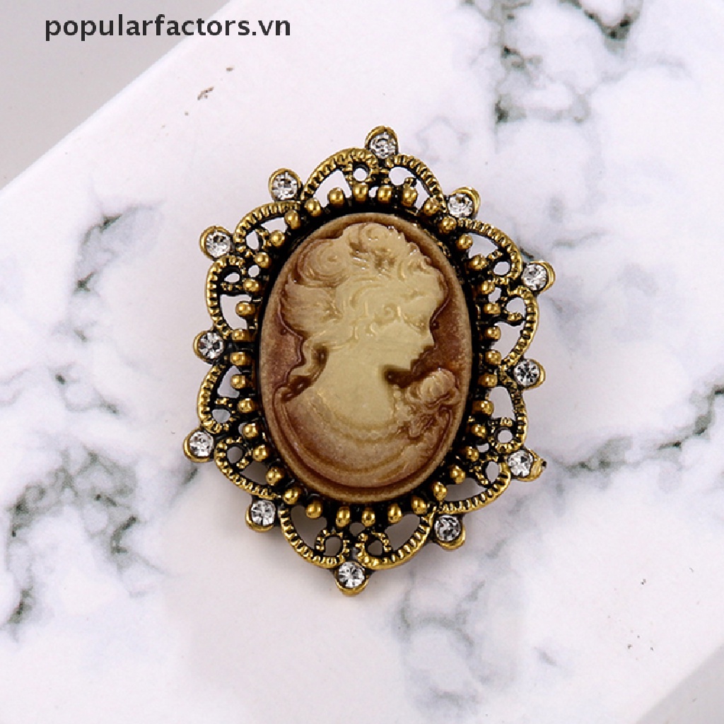 Ghim Cài Áo Hình Hoa Đính Ngọc Trai Nhân Tạo Phong Cách Retro