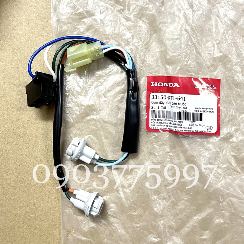 Cụm dây điện đèn trước WAVE A 100cc , Dây điện đuôi đèn trước WA100 / RS