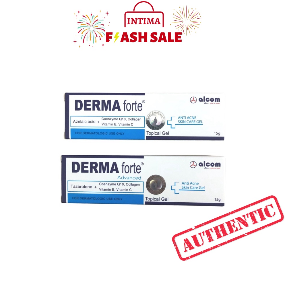 Derma Forte Gel 15g Kem Giảm Mụn Trứng Cá, Ngừa Thâm, Mờ Sẹo, Dưỡng Da