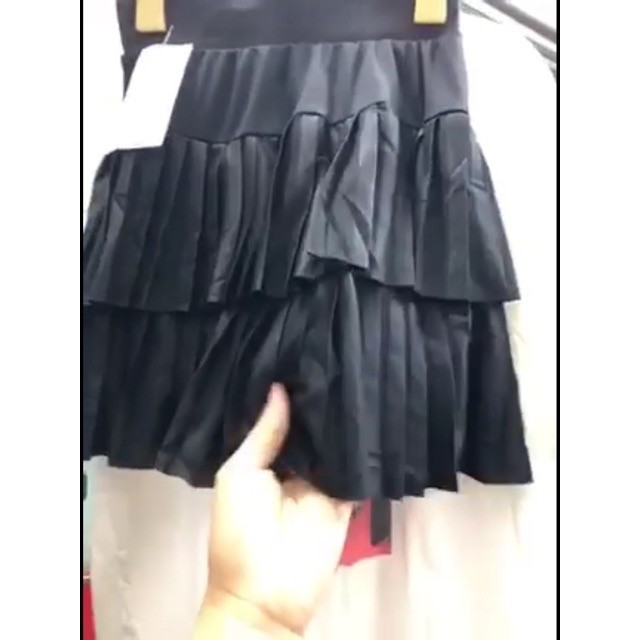 ♥️Chân Váy Đen Xếp LyFzsize dưới 55kg