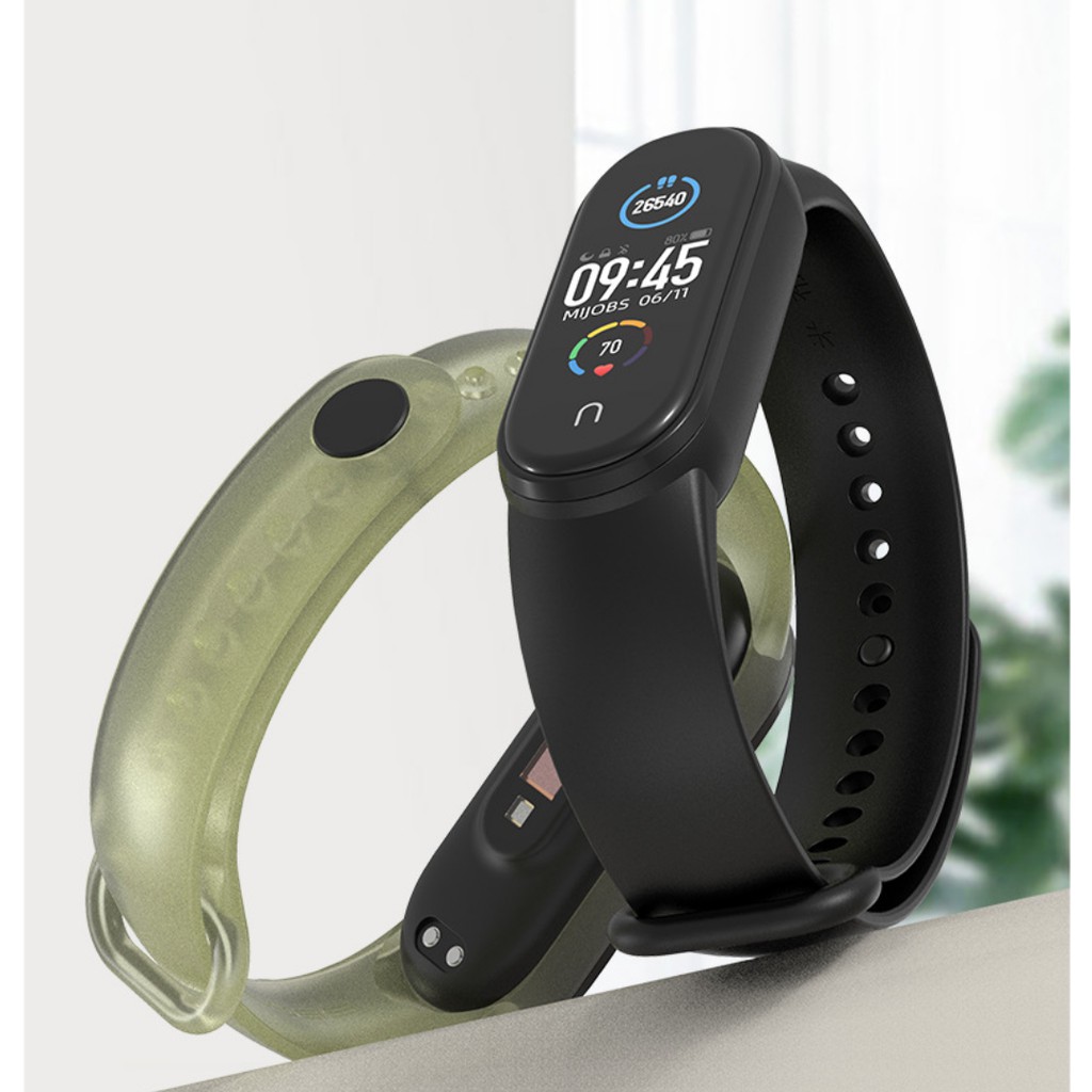 Dây đeo cao su trong Miband 5 , Miband 6 , Miband 3,4 chính hãng Mijobs - Dây đeo cao su thay thế cho mi band 4/3