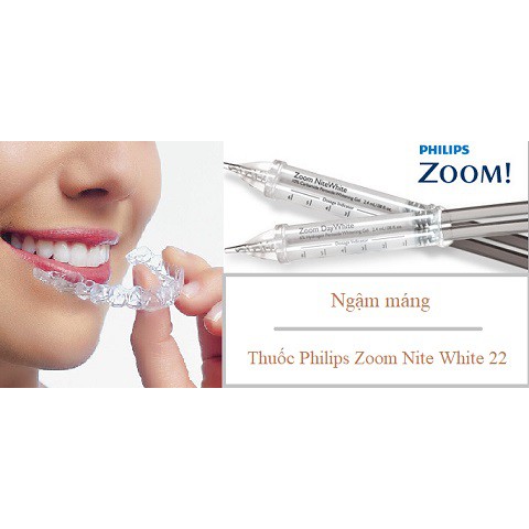 Gel tẩy trắng răng tại nhà Philips Zoom NiteWhite 22%/ USA