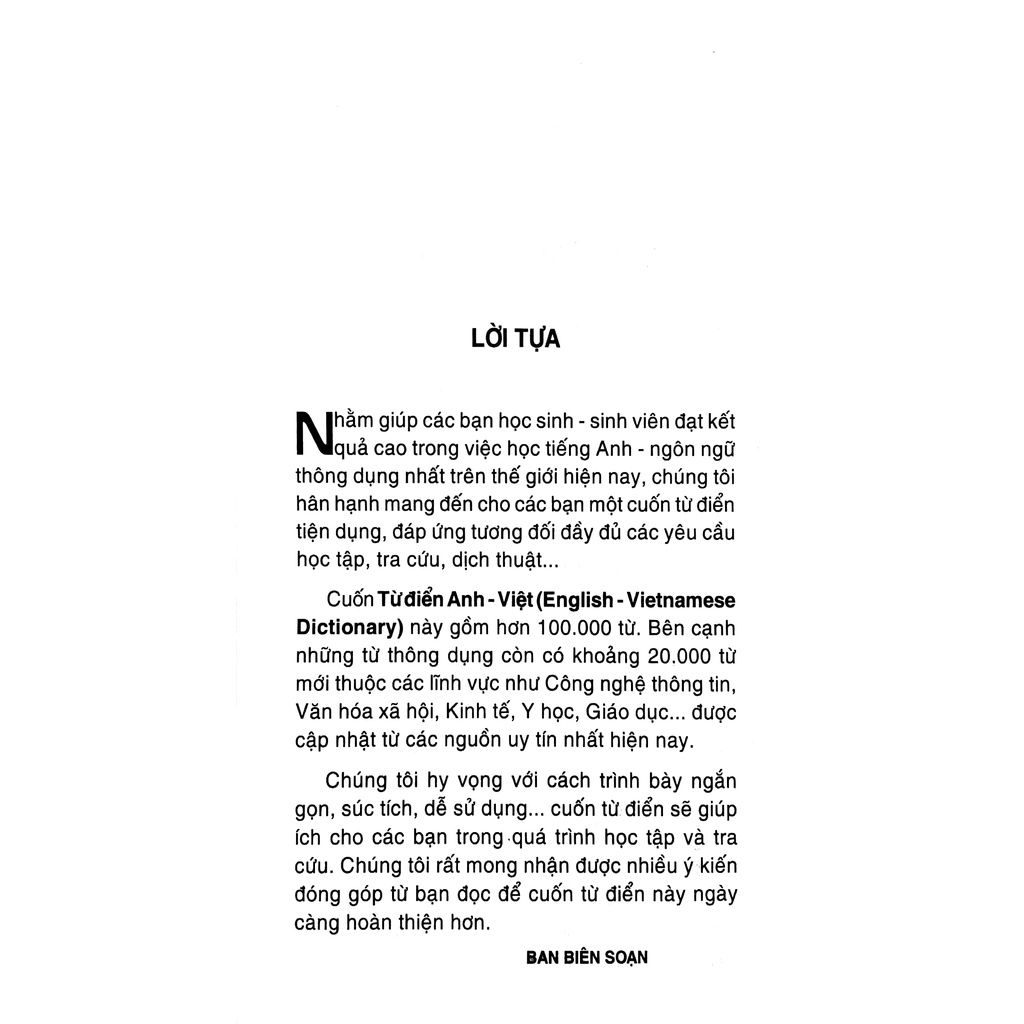 Sách - Từ Điển Anh - Việt 125.000 Từ (Tái Bản) (Vanlang Culture JSC)