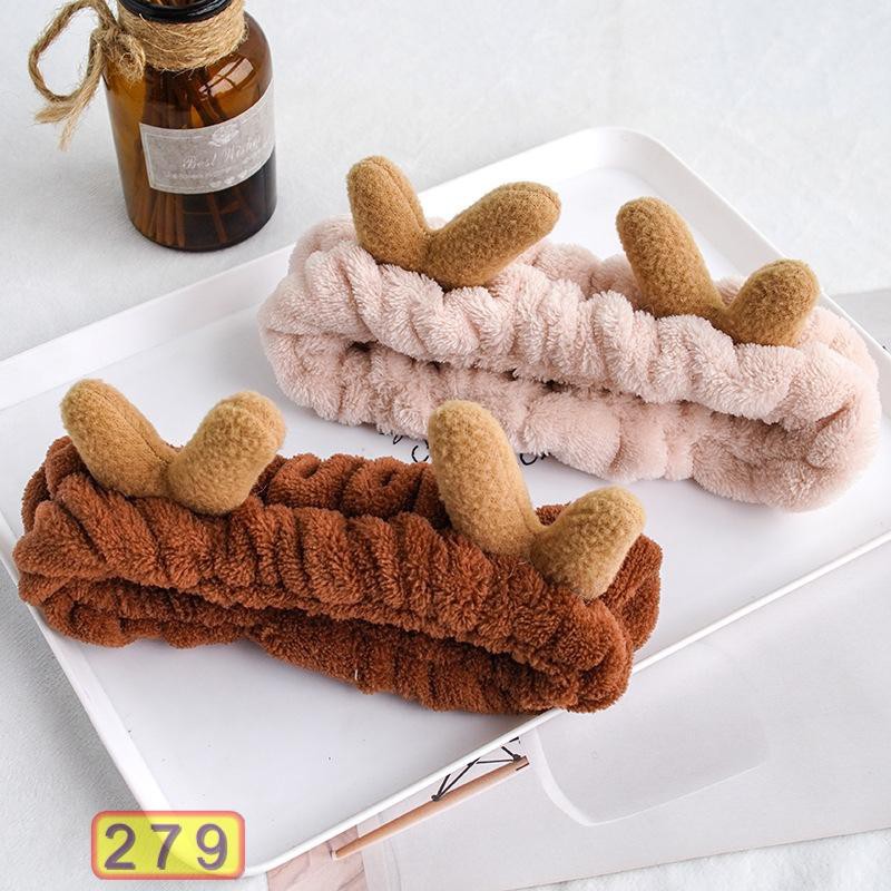 Băng Đô - Bờm Cài Tóc Sừng Nhỏ 279 - Vải Nhung Cao Cấp