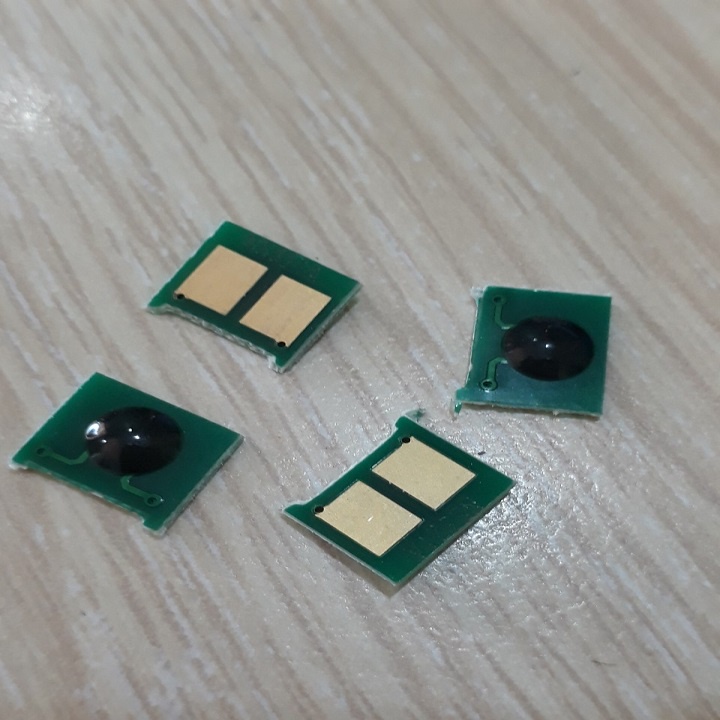 4 chíp màu CE 320A, 321A, 322A, 323A, cho HP CP 1525, 1525dw, CM 1415fn, 1415fnd, chíp reset bộ đếm hộp mực máy in màu