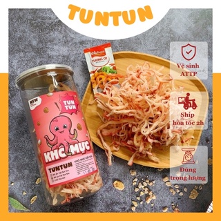 Khô mực một nắng hấp nước dừa xé sợi loại ngon, hũ pet 250 | TunTun - Thế Giới Đồ Ăn Vặt - Đồ Ăn Vặt Hà Nội