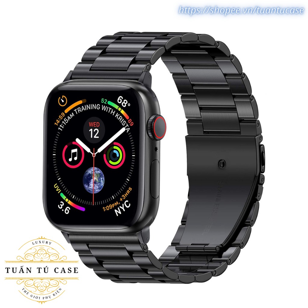 Dây đồng hồ Apple Watch hợp kim thép không gỉ nhiều màu cho các dòng Apple Watch series Se/6/5/4/3/2/1