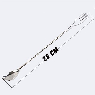 Thìa Pha Chế Bar Spoon 2 đầu 28 hoặc 32cm