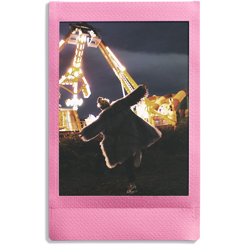 FILM INSTAX MINI PINK LEMONADE - Viền Pink Lemonade - Giấy in ảnh cho máy chụp lấy liền chính hãng date 2024-2025