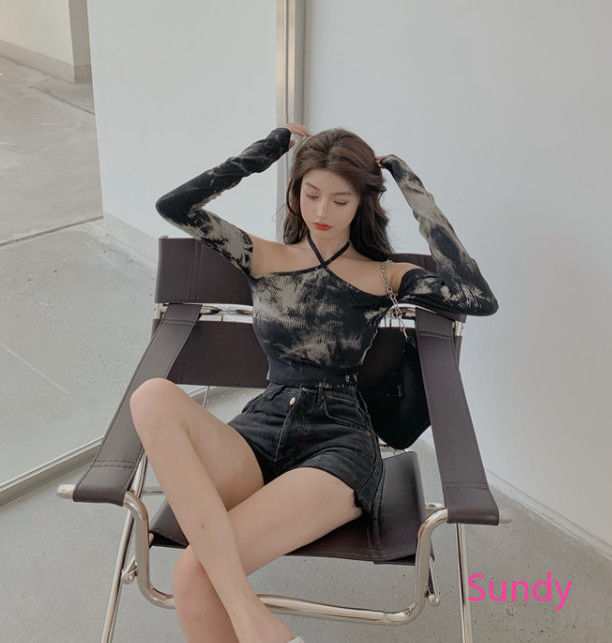 Áo yếm hở vai tay dài thời trang quyến rũ